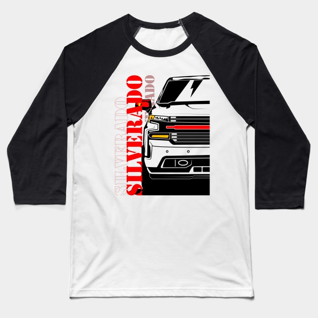 Chevrolet Chevy Silverado LTZ 2020 Baseball T-Shirt by gaplexio